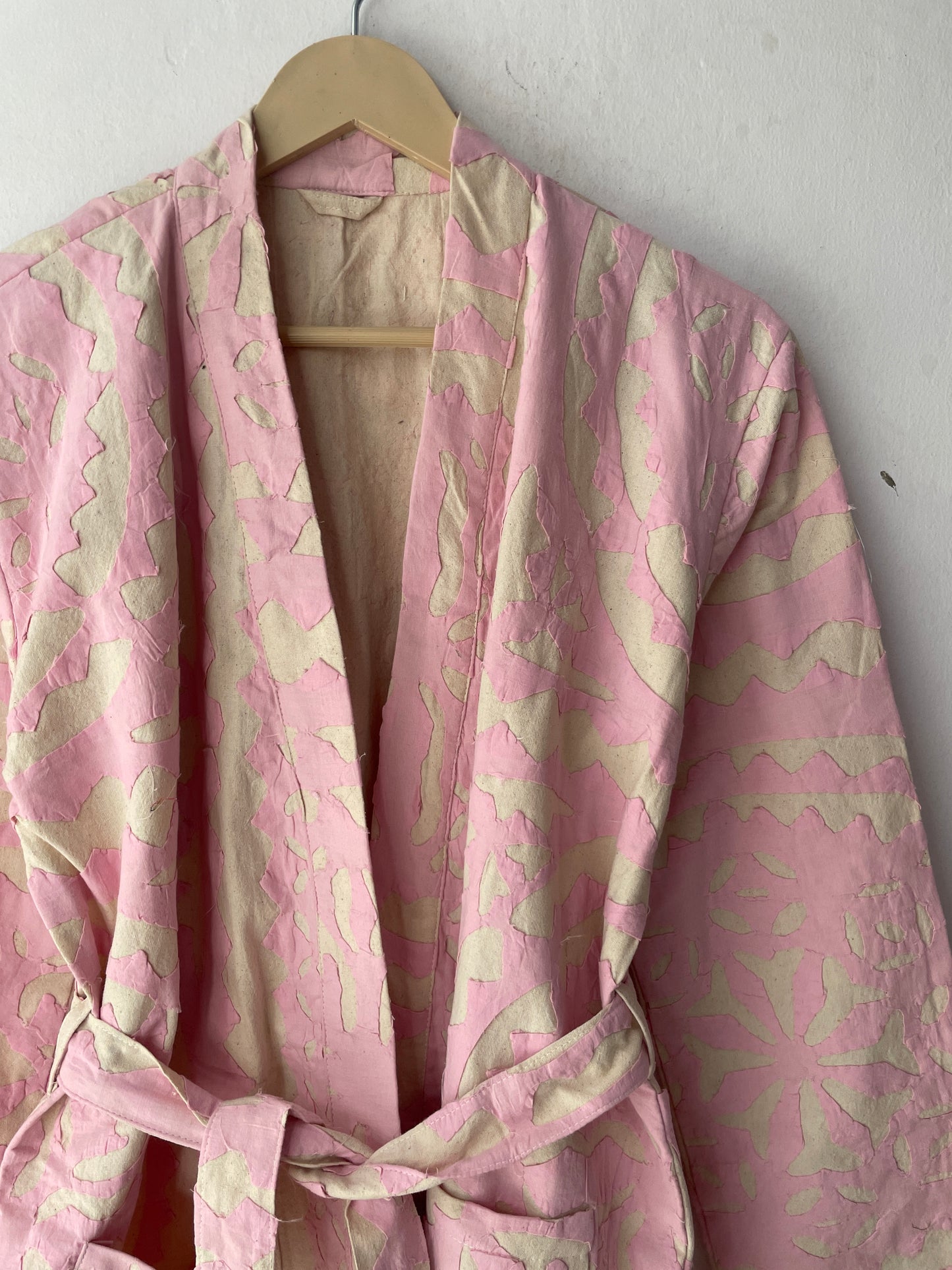 Cotton Handmade Applique Overcoat