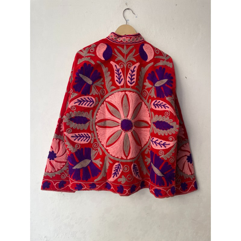 Embroidered Suzani Velvet Jacket / ESVJ-01